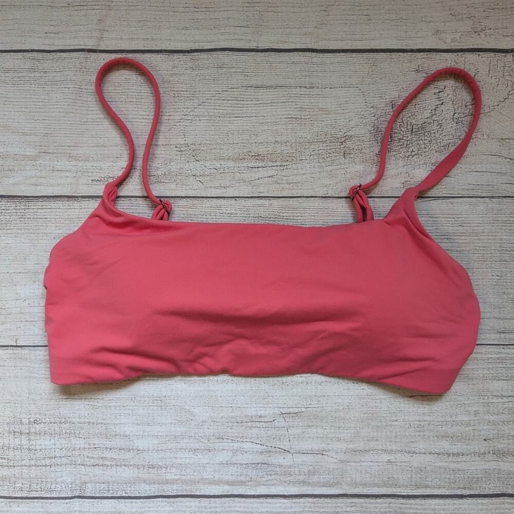 Athleta Scoop Pink Bikini Top A-C Small EUC